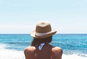 Woman on beach